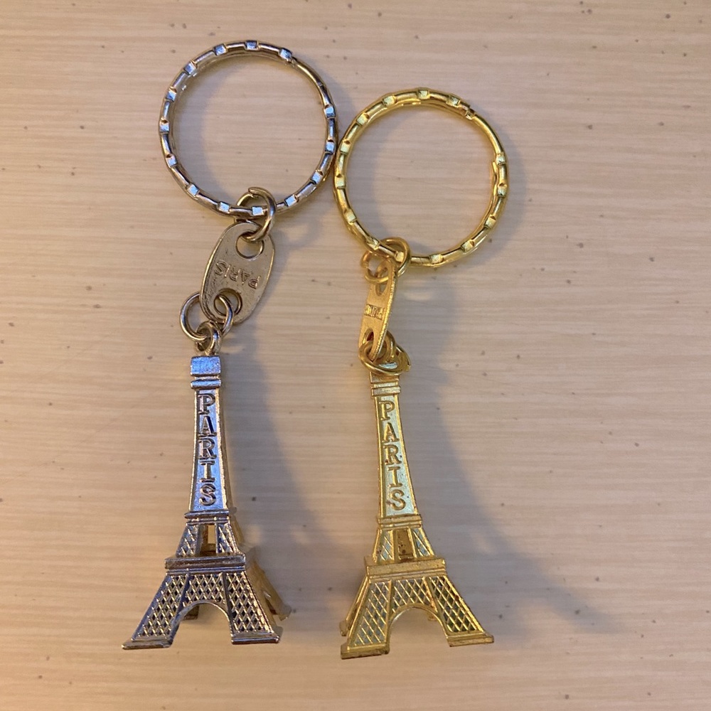 From Paris! Eiffel Tower Keychains